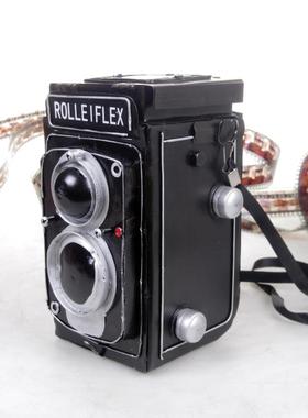 相机模型禄来铁皮摆件复古