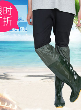 松紧口高筒过膝农田水靴新品