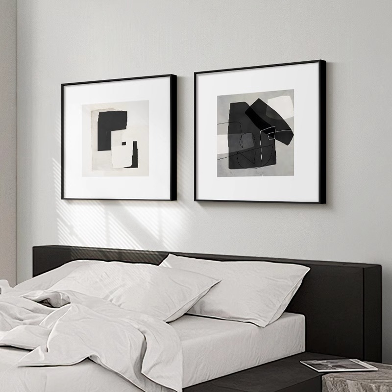 高级感极简风抽象卧室床头装饰画