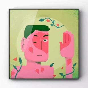 方大同挂画音乐专辑封面海报装饰画有框宿舍卧室桌面背景墙书房画