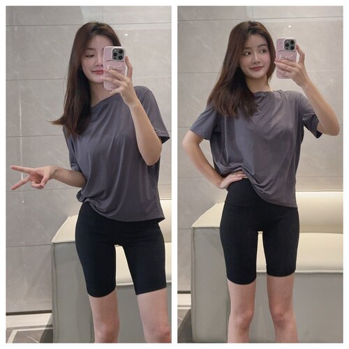 廓形运动健身上衣瑜伽宽松透气女