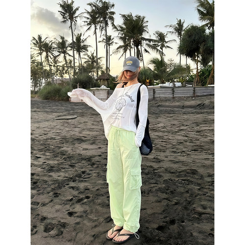 luqilulu显瘦速干防水工装裤女
