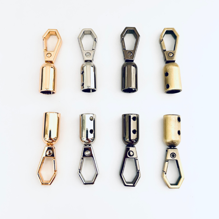 手袋包皮绳五金吊钟钩扣金属吊桶水壶配件diy饰品挂件穿绳扣头