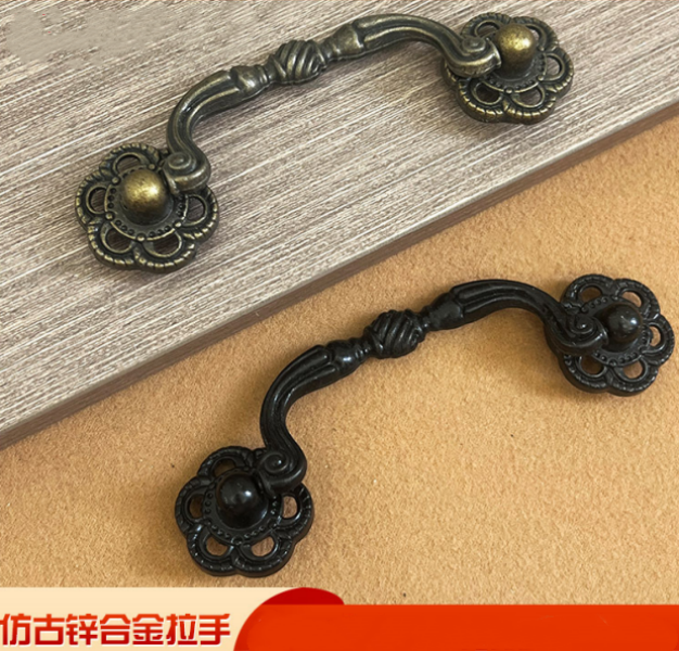 五金仿古铜锌合金拉手花盘底座拉手欧式家具抽屉条形拉手,基础建材,小拉手,淘宝优惠券,粉丝福利购,淘宝优惠卷