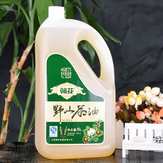 江西 赣花野山茶油 纯正山茶籽油 冷榨一级 月子食用油5L 包邮