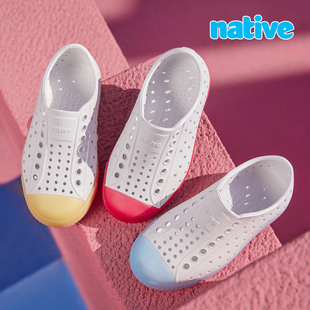 凉鞋 native 沙滩鞋 Jefferson夜光系列儿童洞洞鞋 新品