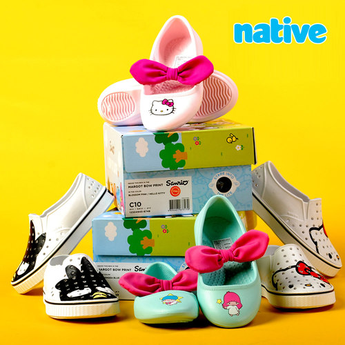 儿童洞洞鞋Native清仓限量联名款