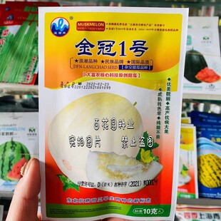金冠1号甜瓜种子高产抗病大果黄白皮白肉香瓜种籽春夏季优质瓜果