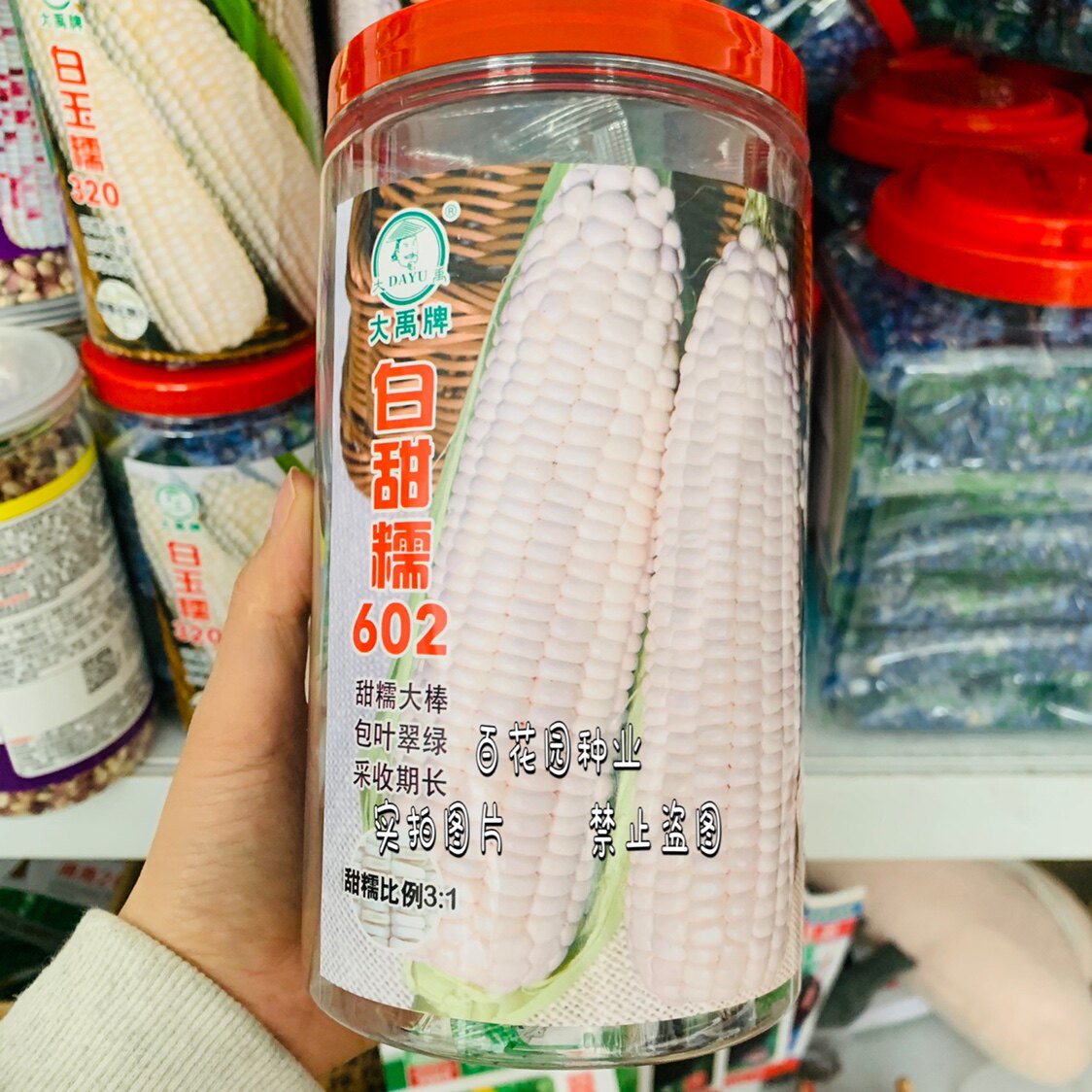 大禹牌甜糯玉米种子白甜糯602蔬菜种子/种苗