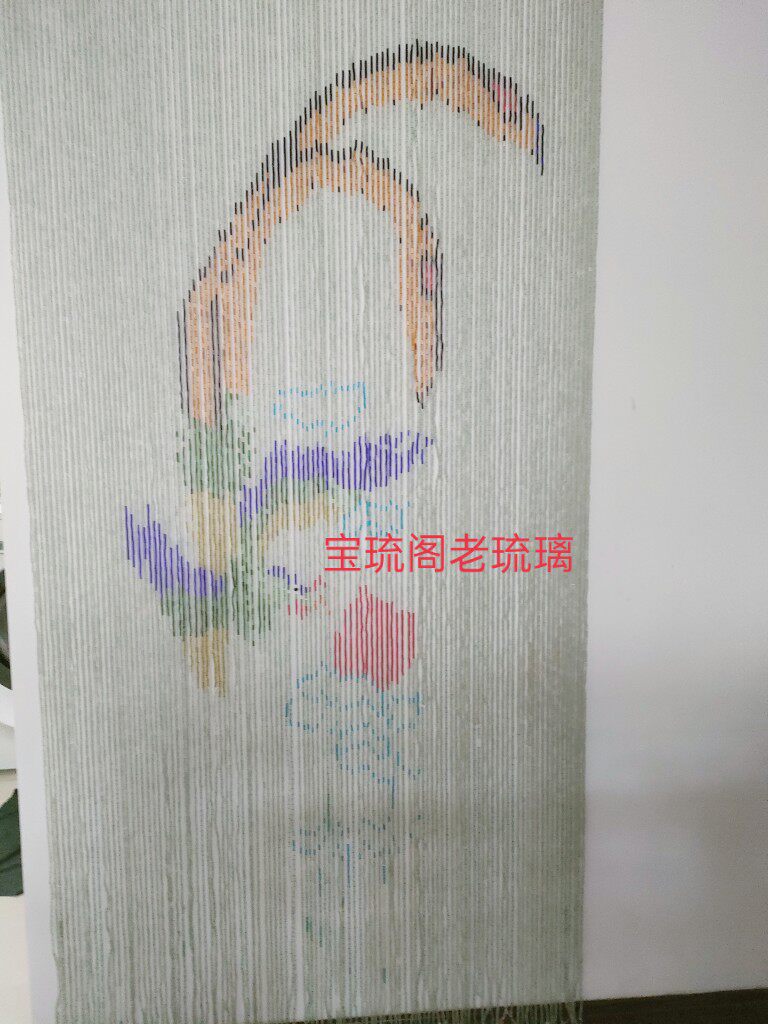 特价凤凰门帘旭日手工