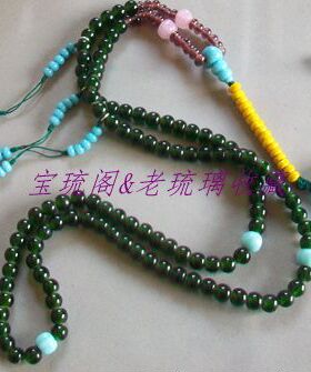 手工琉璃珠子毛衣链包邮