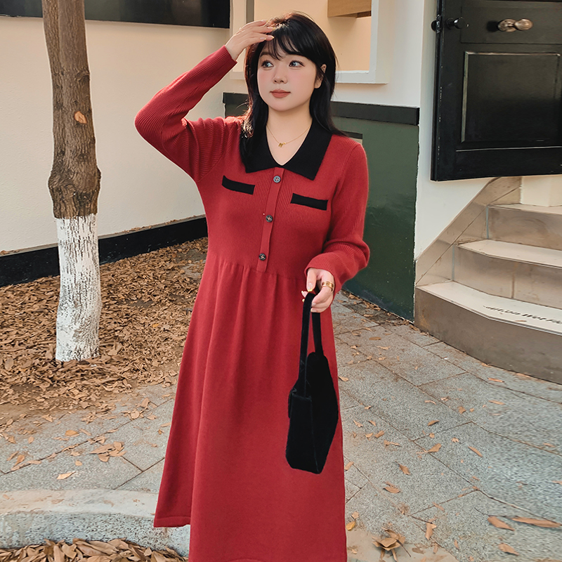 甜美H型安迪绒撞色POLO领