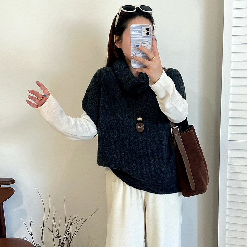 大码女装外搭穿内搭无袖上衣2025