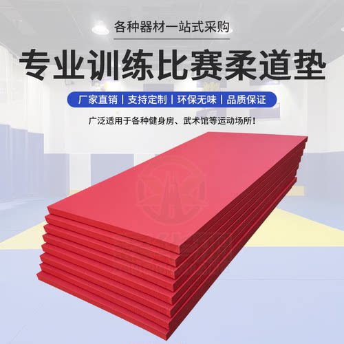 柔道垫子比赛专业训练摔跤垫榻榻米武术散打空翻体操垫搏击柔术垫