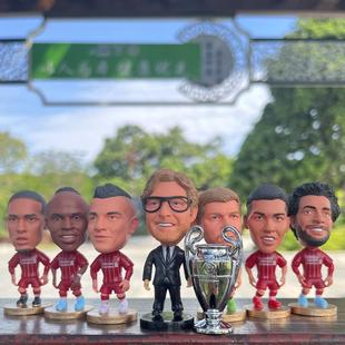 足球球员玩偶利物浦萨拉赫范戴克亨德森人偶小公仔球迷收藏手办