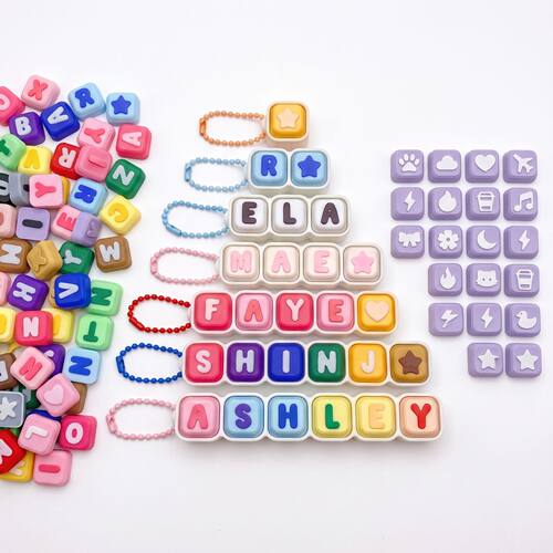 3D打印键盘字母名字DIY定制图案emoji解压点击器机械按键挂件摆摊