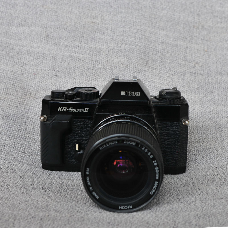 理光kr5-super二代135单反胶卷相机20-80mm镜头一起出售