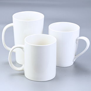 马克杯陶瓷水杯定做简约茶杯酒店宾馆会议公司专用白色水杯子定制