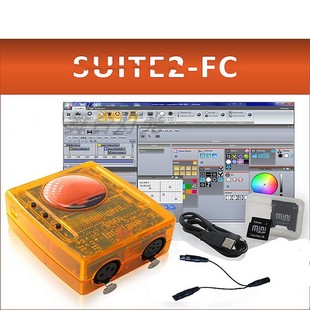 舞台灯光DMX512调光台控制器sunlite2Fc+USB连接电脑调光台Suite2
