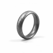 钛钢指环简约尾戒女圆弧款 欧美做旧工艺高级感男士 戒指复古个性