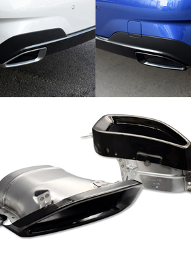 适用20款新3系G20G28325 330li原厂款方口黑色不锈钢改装尾喉