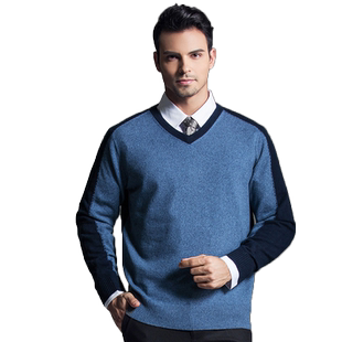 日神冬季男士纯羊绒衫新款圆领拉链套头毛衣开衫时尚绞花针织背心