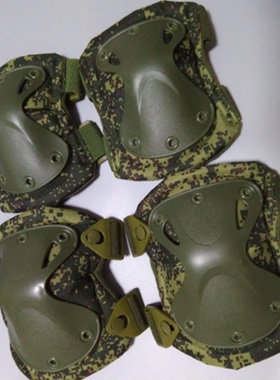 俄罗斯军迷sso特种兵国产复刻6B51战术护具emr小绿人护膝护肘装备