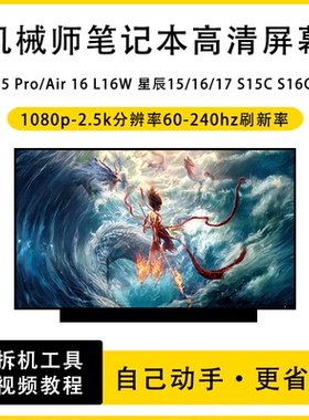 机械师曙光15 Pro/Air 16 L16W 星辰15/16/17 S15C 笔记本IPS屏幕