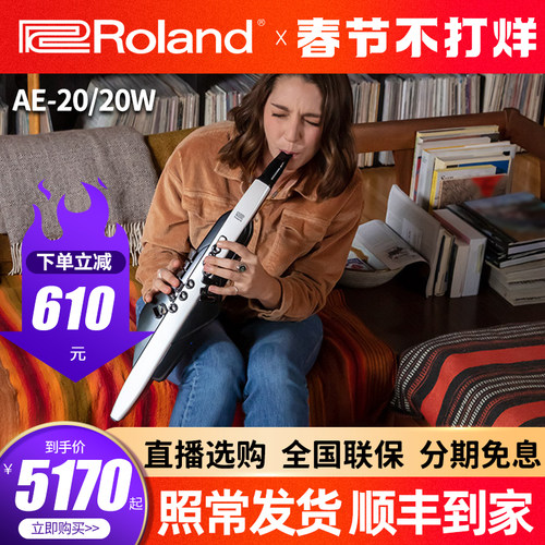 现货Roland罗兰电吹管乐器AE20老年人初学娱乐AE30电子吹管萨克斯