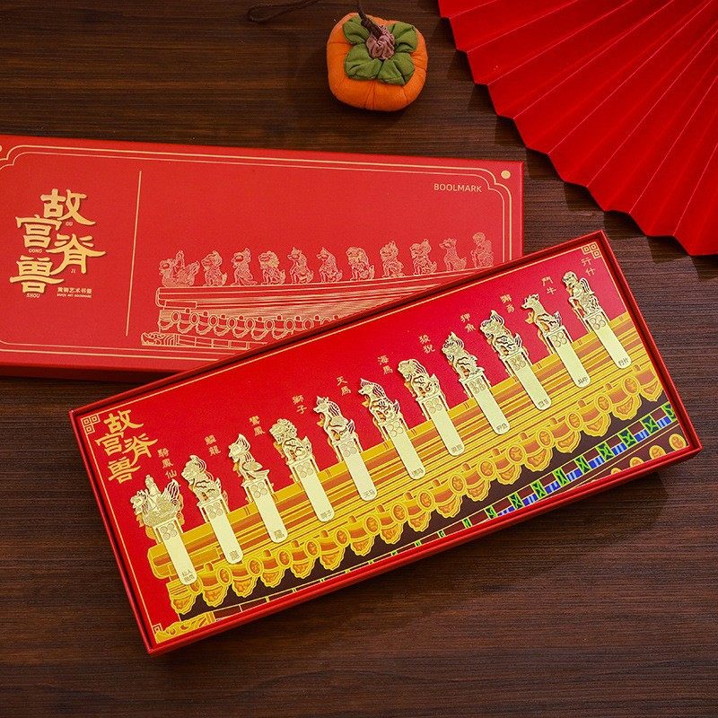 金属脊神兽书签故宫纪念品套装