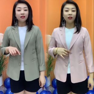 西装外套女妈妈春秋小西装中年时尚洋气外套2026气质上衣休闲减龄