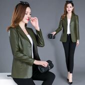 女士皮衣外套女 显瘦洋气短款 加棉加厚皮衣女2025秋冬新款 妈妈修身