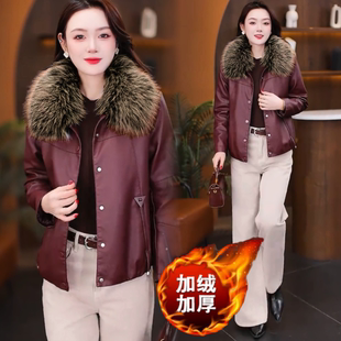 皮衣外套女新款 2026春秋季 海宁短款 显瘦百搭上衣 气质女人专属