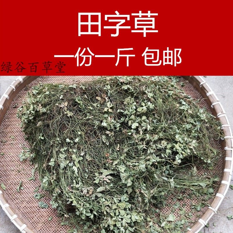 中药材田字草 四叶草 水草头 水金花头 野草头  一份一斤包邮
