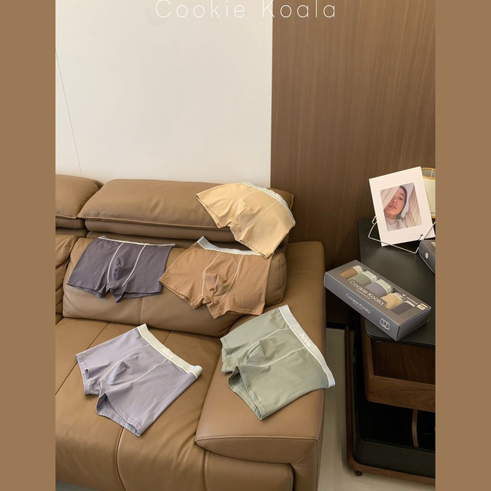 Cookie koala精梳棉质面料10A抑菌裤5条礼盒装男士平角内裤NK-899