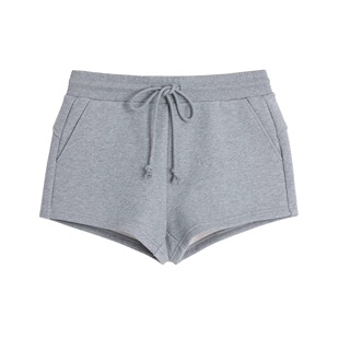 alr高品质正确版四色纯棉橡筋抽绳中低腰分割提臀设计卫裤短裤