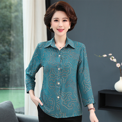 中老年人女装衬衫衬衫中老年人