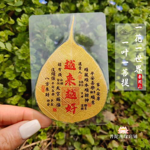 普陀.菩提叶越来越好才库手机贴
