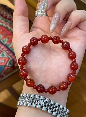 红玛瑙手串手链普陀山