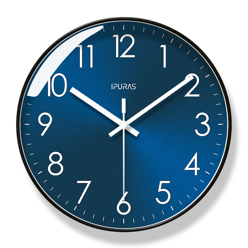 客厅挂钟易普拉静音扫秒特惠北欧