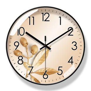 挂墙客厅钟表时钟创意静音石英钟 易普拉6871现代轻奢挂钟简约时尚