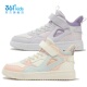 361°女童滑板鞋 K82443703 粘扣中大童革面休闲鞋 中帮新品 2024冬季