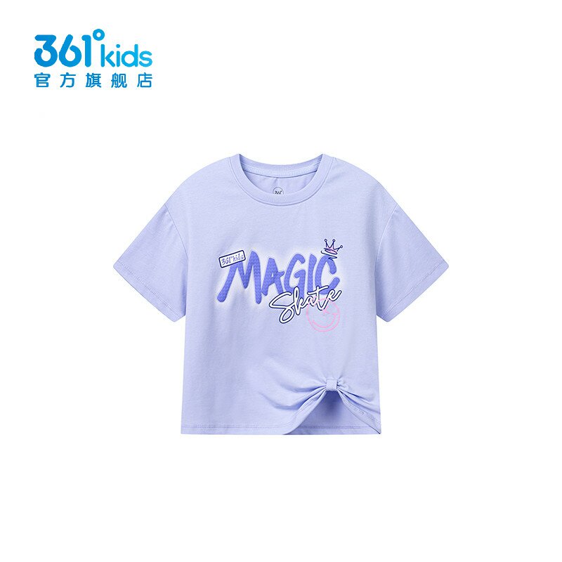 361°女童棉质T恤印花新品2T恤