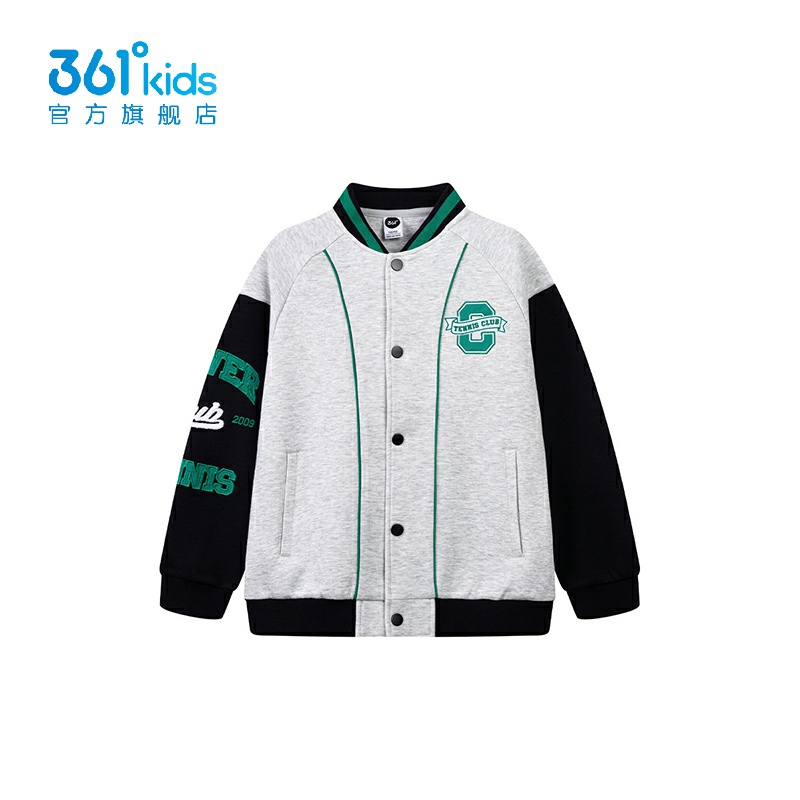 361°男童针织外套棉质新品2025春秋拼色上衣儿童棒球服K52513607