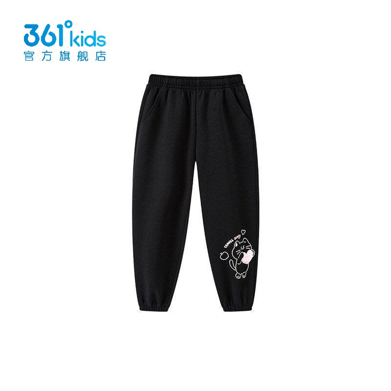 361°女童束脚针织长裤新品2026冬休闲卫裤中小童运动裤K62644507