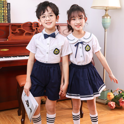 幼儿园演出服园服朗诵儿童校服套装小学生大合唱班服夏季毕业服装