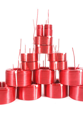 空心电感0.6mm-2.5mm音箱分频器红色无氧铜线圈定制定做音响配件