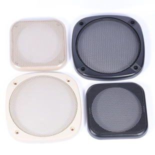音响4寸方形喇叭网罩音箱汽车喇叭网罩框正方形装饰圈网防尘罩DIY