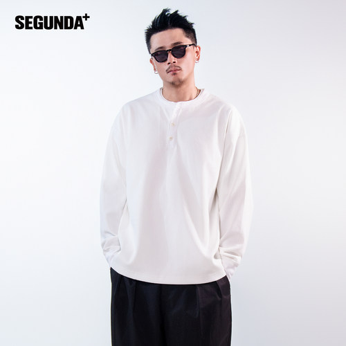 SEGUNDA+SOLOTEX面料亨利领长袖
