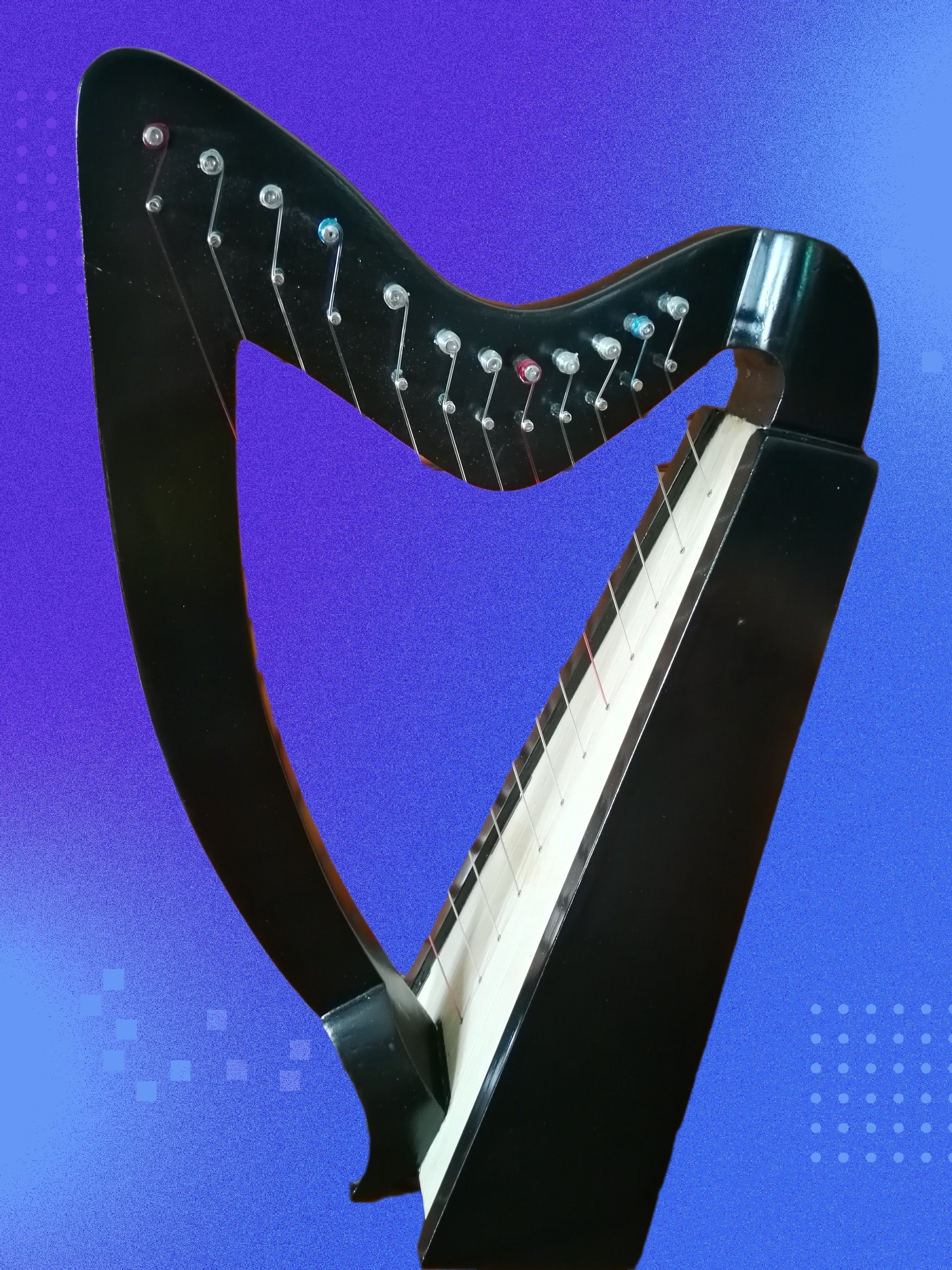 现货 英国进口竖琴12弦 便携小竖琴 harp凯尔特爱尔兰天使乐器